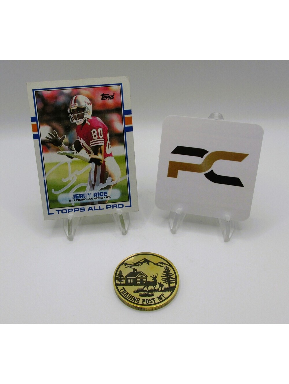 Jerry Rice Signed Card With COA (PC484946) (49ers)